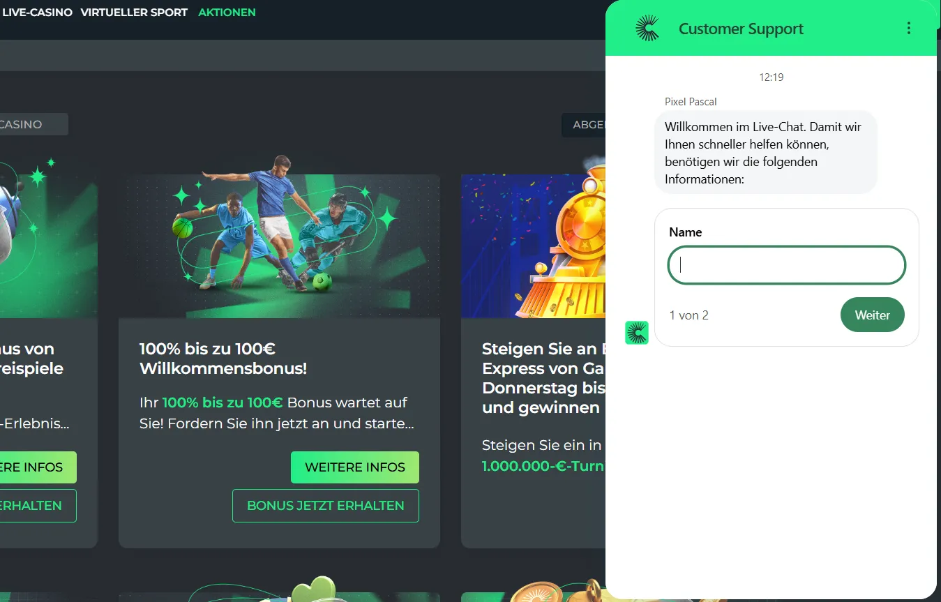BetCollect Casino Hilfezentrum und Kundensupport